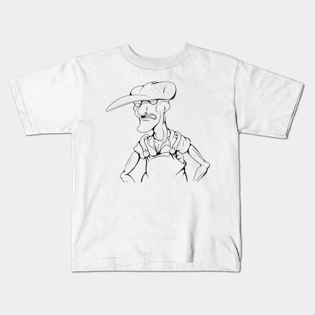 Eustace bagge Kids T-Shirt by ZedWolf